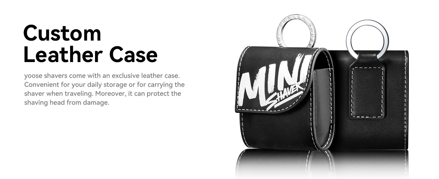 yoose Mini Shaver with Leather Case