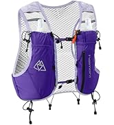 Haimont Running Hydration Vest with Water Bottles for Men Women, Lightweight 10L Hydrated Vest Pa...