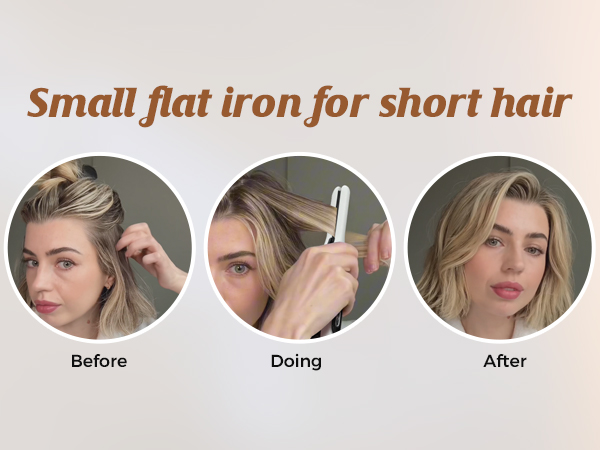 mini flat iron hair straightener