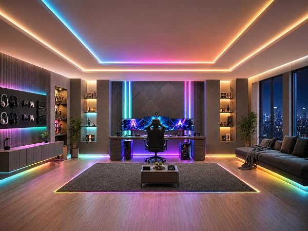 Enhance your combat room with colorful lights