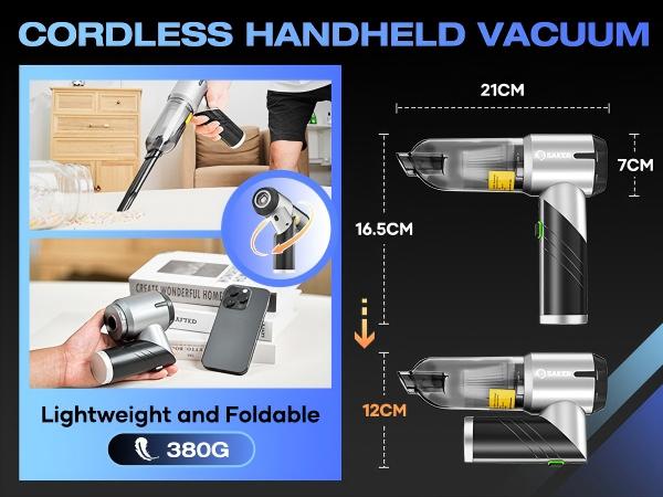 Handheld Vacuum Lightweight and Foldable