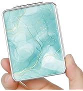 dcdcee Pocket Mirror, Small Travel Mirror with Magnification, Portable Double-Sided Magnifying Co...