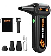 BELTLY Super Powerful Compressed Air Duster, Rechargeable Duster Blower with LED Light, 4-Gear Ad...