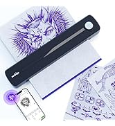PeriPage P91 Tattoo Stencil Printer - Wireless Thermal Tattoo Machine Compatible with Phone, Pad ...