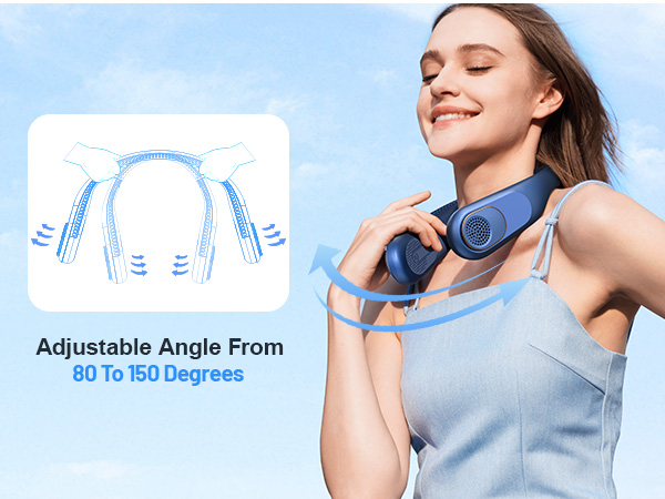 portable fan rechargeable; small portable fan; rechargeable neck fan; 