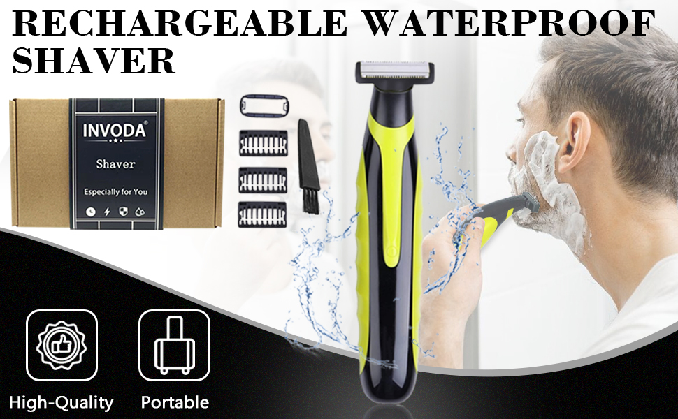 Electric Shavers for Men Face Rechargeable Shaver Men Beard Trimmer Wet &amp;amp; Dry Electric Razor