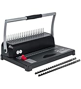 Spiral Binding Machine, 21-Hole, 450 Sheets Capacity, Punch up to 15 Sheets, Comb Binding Machine...