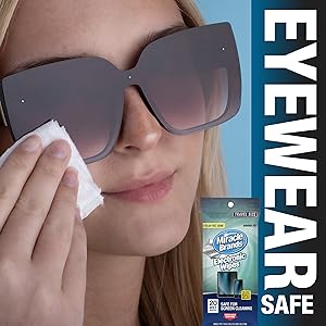 Keep glasses, sunglasses and safety glasses bright and clear.