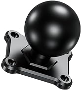 BRCOVAN 1.5'' Ball Mount Base with Aluminum Alloy 4-Hole AMPS Square Plate & 1.5'' TPU Ball Adapt...