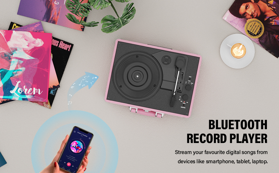 retro record player