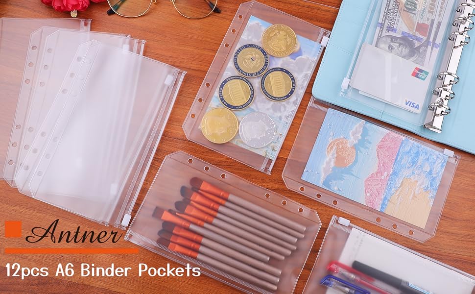 a6 binder pockets