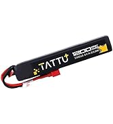 TATTU 11.1V LiPo Airsoft Stick Battery with T Connector,3S 1200mAh 25C Battery Pack for Airsoft Gun
