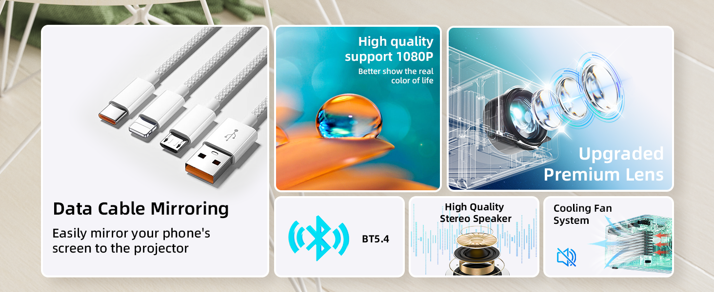 wepvo mini projector portable