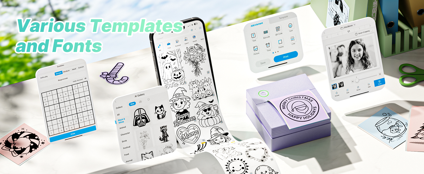 sticker printer mini printer sticker maker machine print pod sticker printer sticker maker machine