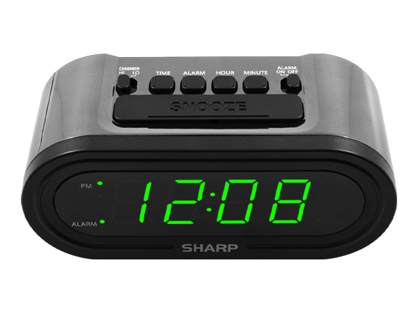 Loud alarm with 9 minute snooze that can be continually pressed until the alarm is turned off