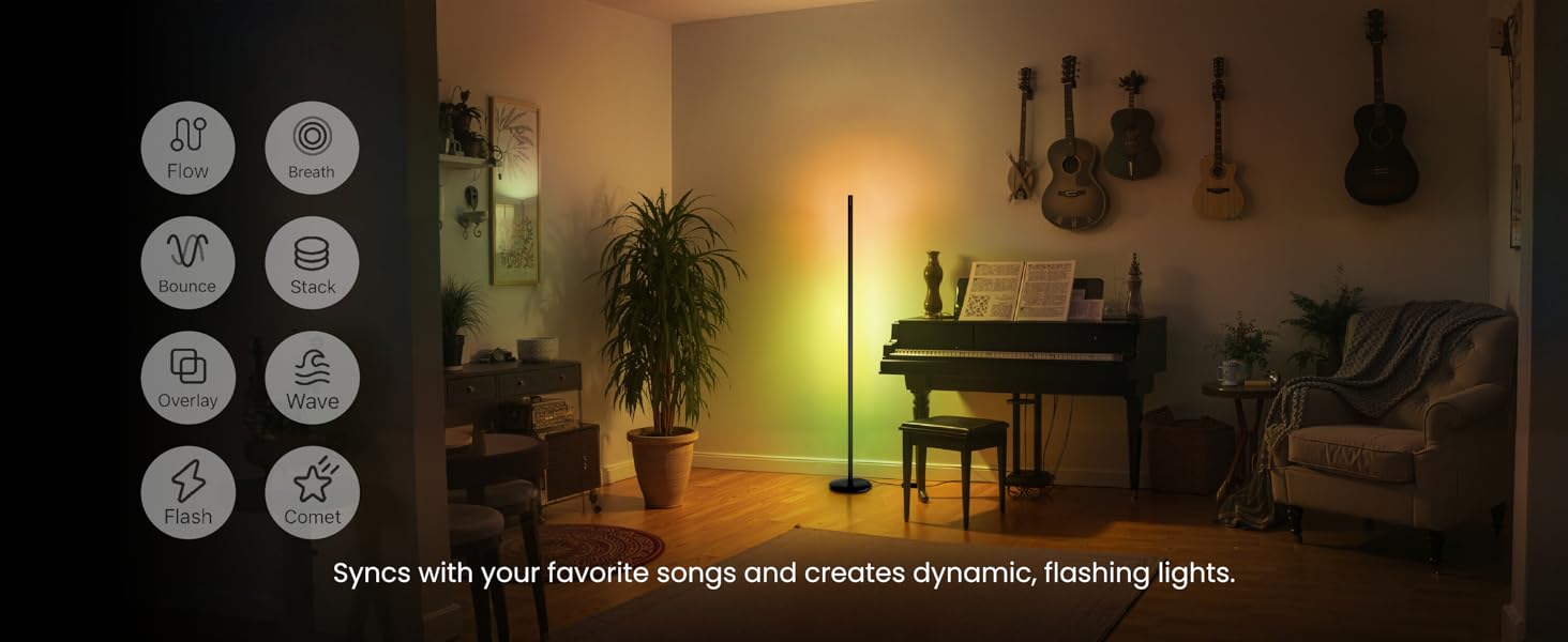 music floor lamp