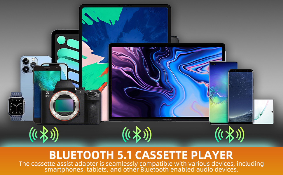 cassette tape player bluetooth