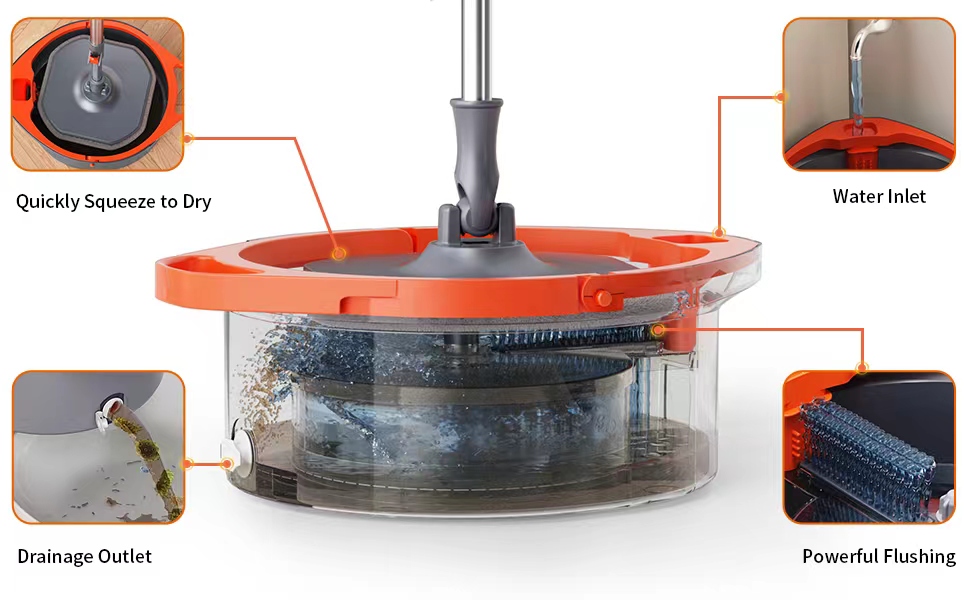 Spin Mop and Bucket Set A+ 5