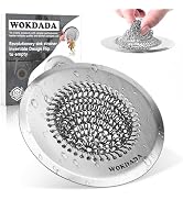 WOKDADA Revolutionary Kitchen Sink Drain Strainer, Patented Reversible Kitchen Sink Strainer, An...