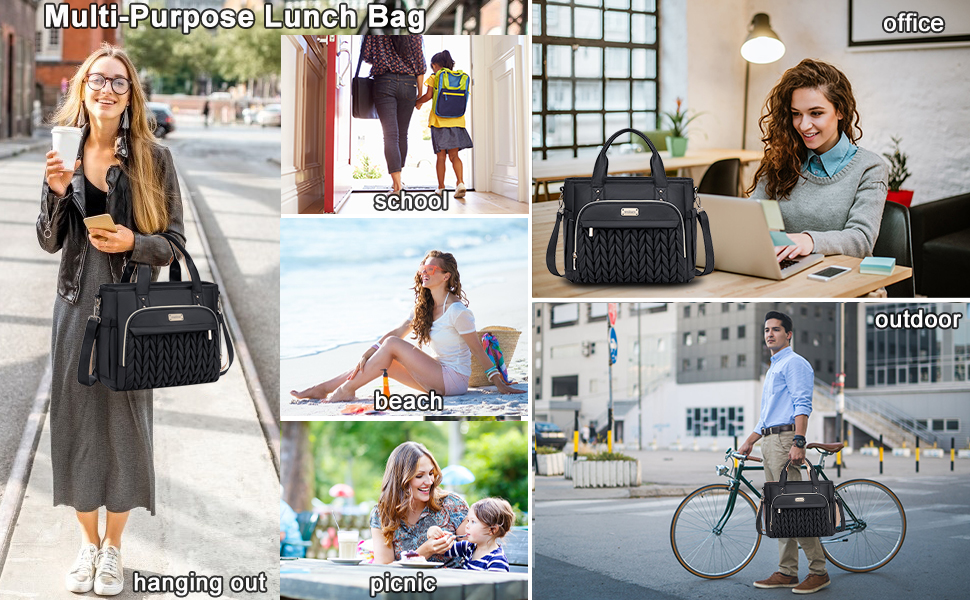 lunch bag women lunch box adult fashion lunch tote cooler purse