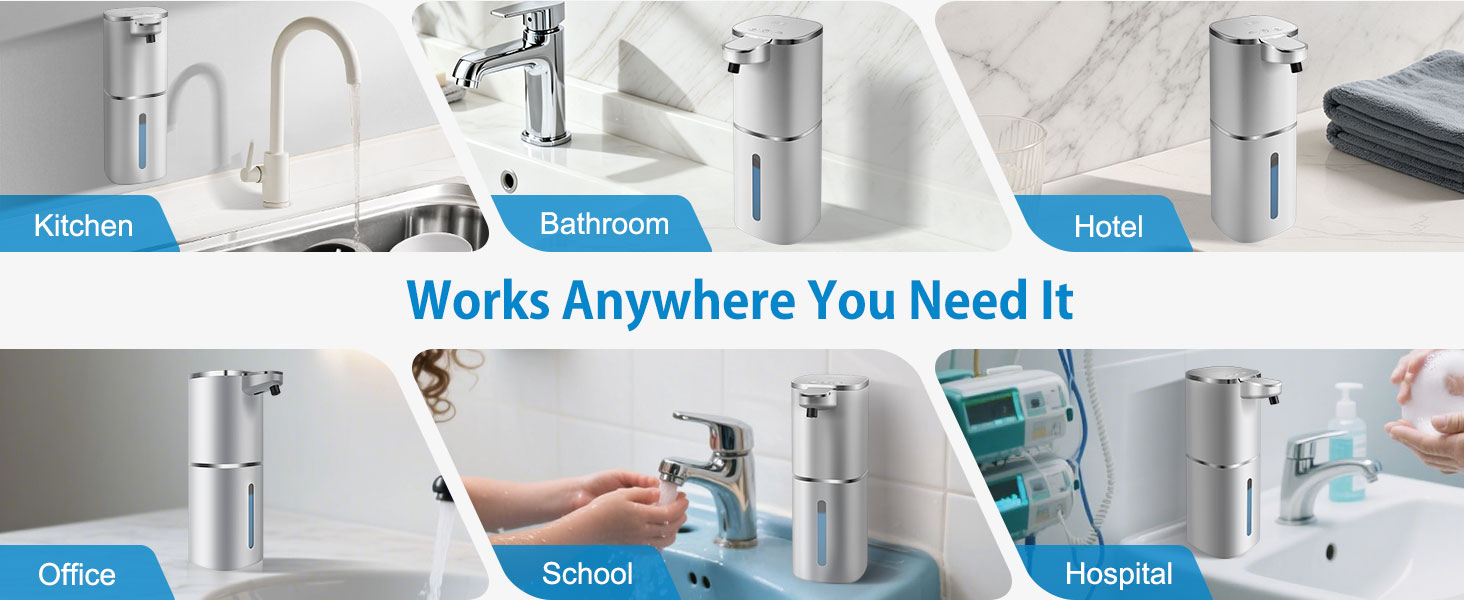 Automatic foaming soap dispenser
