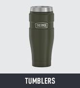 THERMOS Stainless King Vacuum-Insulated Travel Tumbler, 16 Ounce, Army Green