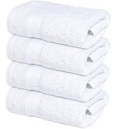 Infinitee Xclusives Luxury Wash Cloths for Showering [13x13] – 100% Cotton Washcloths [Pack of 4]...