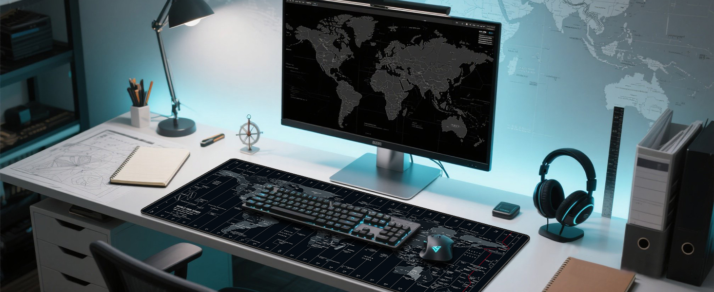 mouse pad tapis de souris large gaming desk world map mat mice pad mousepad xl xxl big office