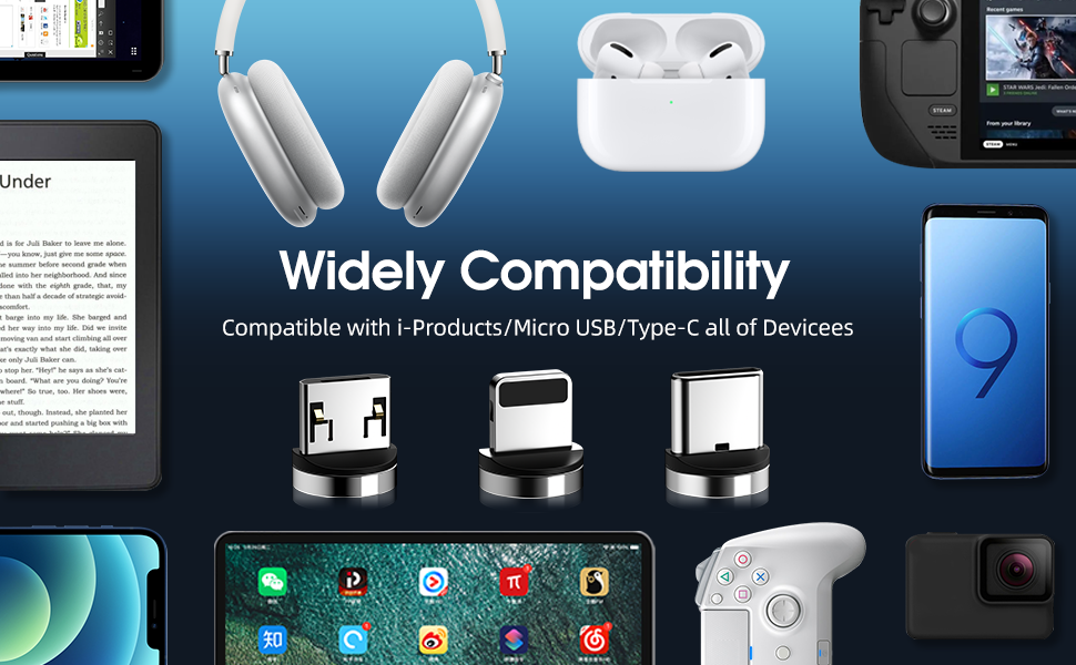 3 in 1 magnetic lightning cable