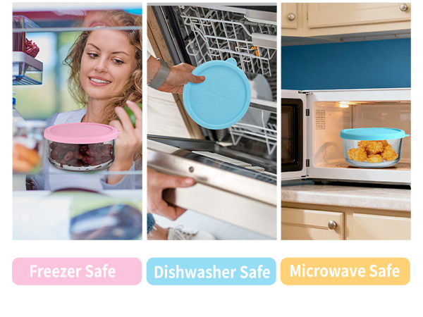 4 Cup Silicone Replacement Lids for Pyrex 7201-PC