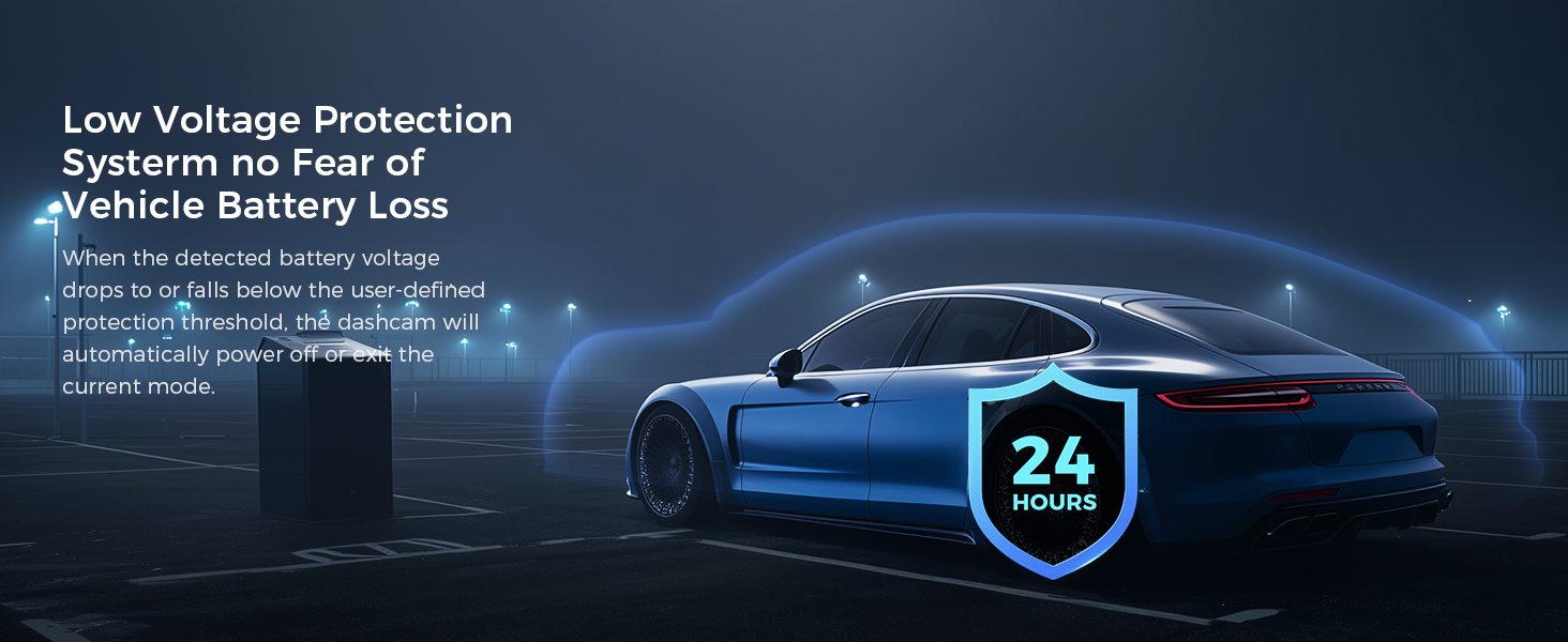 Low Voltage ProttectionSysterm no Fear of Vehicle Battery Loss