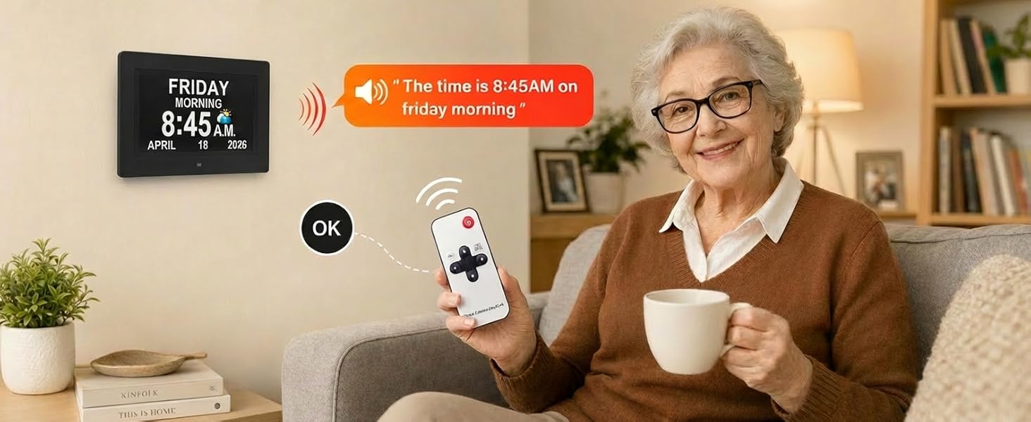 voice talking time date