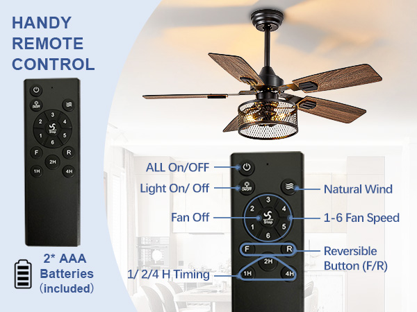 vintage ceiling fan with light for living room