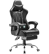 Homall Gaming Chair, Computer Chair with Footrest and Massage Lumbar Support, Ergonomic High Back...