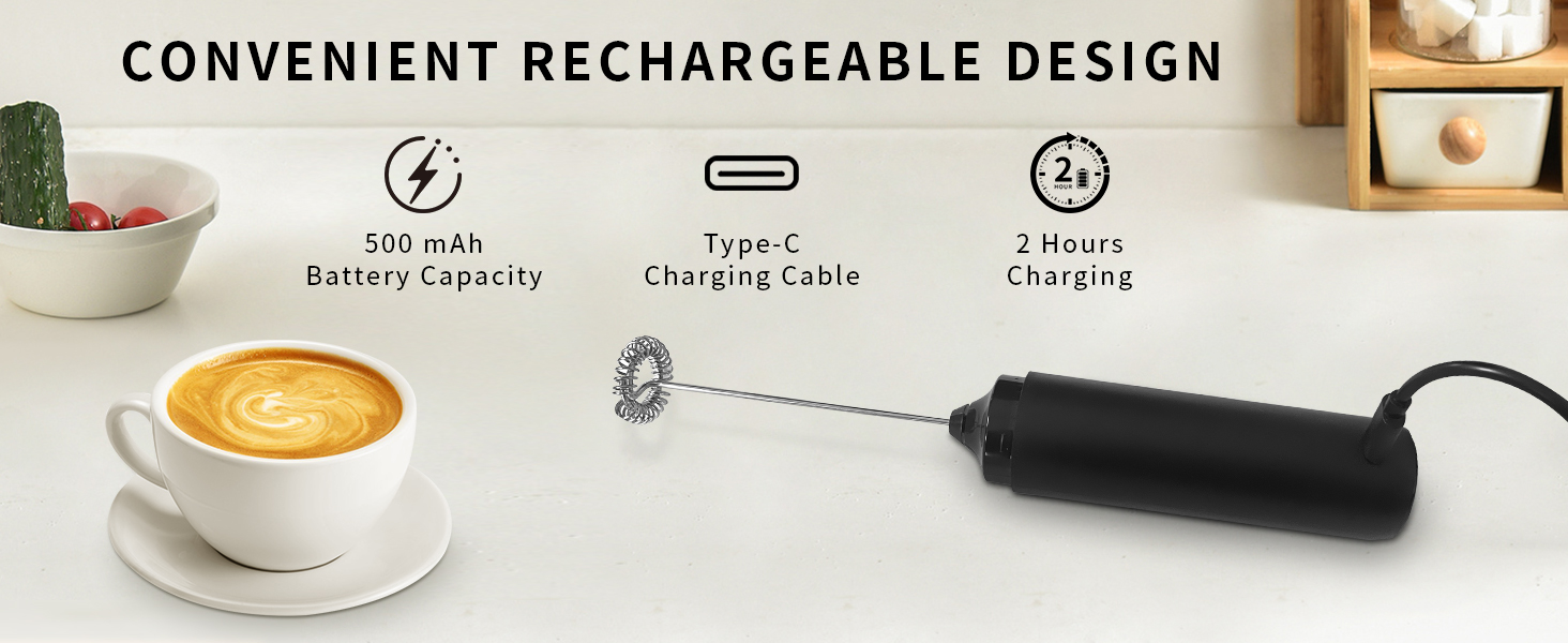 electric milk frother handheld