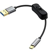 YINGAYOU 10Gbps USB C Cable with Switch USB 3.0 High Speed Data Transfer Cable with Gold Plated P...