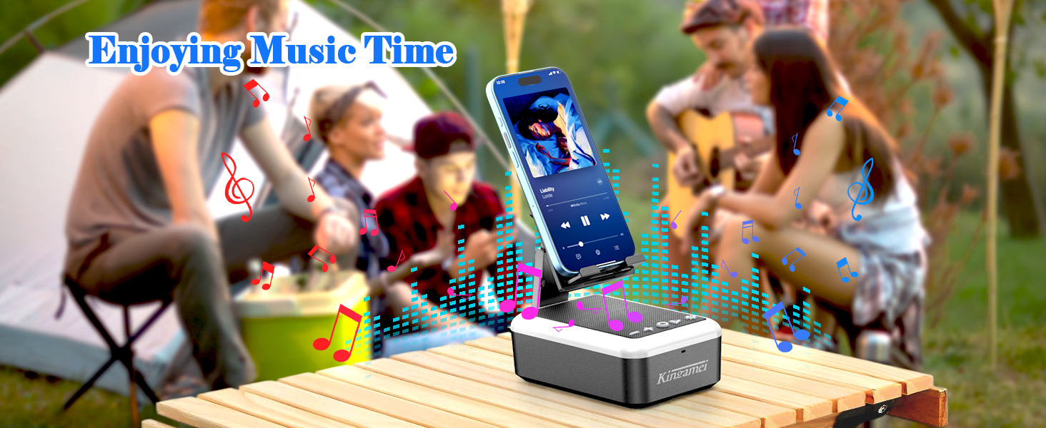 phone stand with speaker