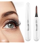 Heated Eyelash Curler for Women - 4 Modes LED Display Heated Lash Curler, 24H Long-Lasting Curlin...