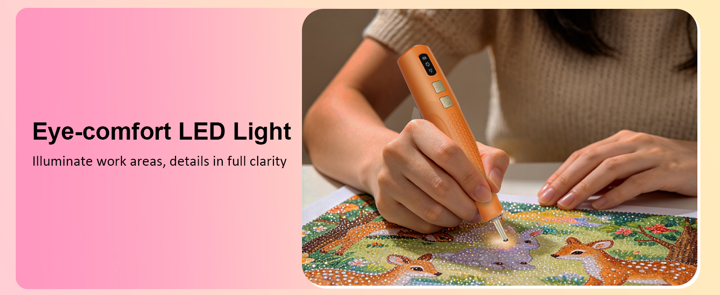 diamond art pens with light