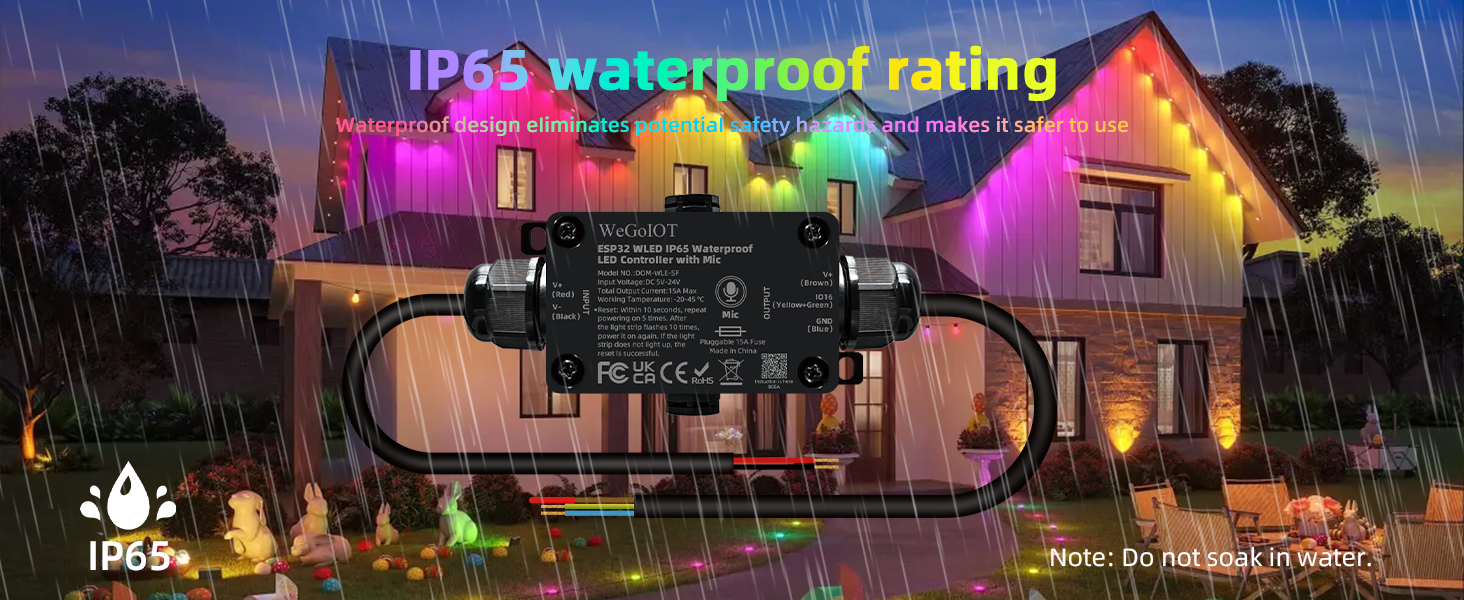 Waterproof ESP32 WLED Controller