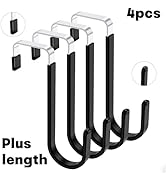 Single Over the Door Hooks,Prevent Rubber Over the Door Hanger,Back of Door Hooks for Towel,Robe,...