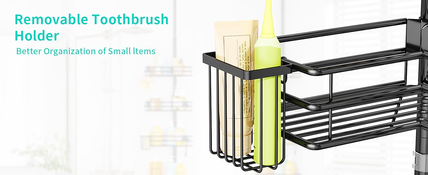 shower caddy tension pole