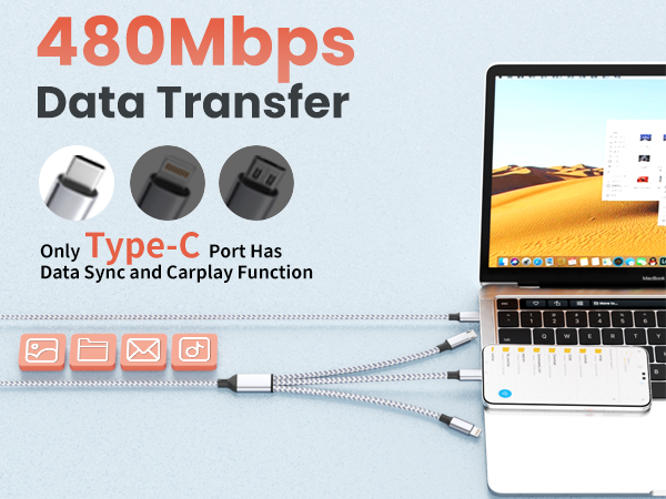the Type C port supports data transfer