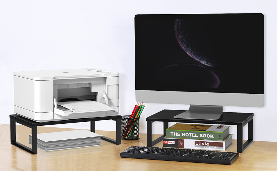 Monitor stand riser 2 pack