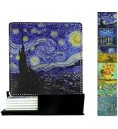 Artistic Coasters Square Leather Drinks Coaster Set with Holder for Coffee Table Bar Home Decor 4...