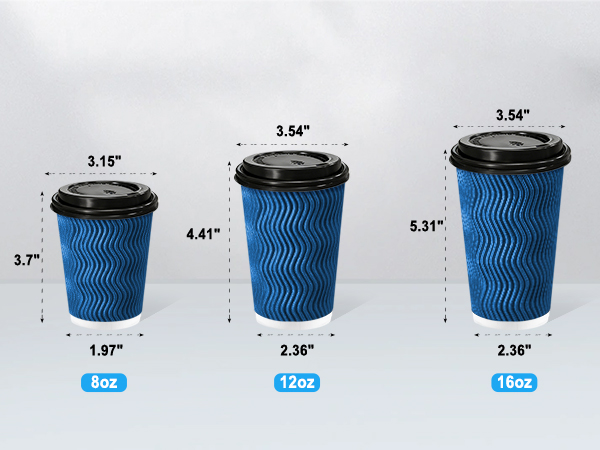 8 oz coffee cups with lids disposable
