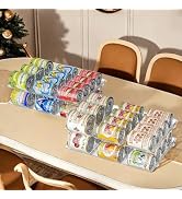 Jsyrjing Can Organizer for Pantry Free combination can holders for fridge,2 Tier Storage for 48 C...