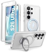 i-Blason for Samsung Galaxy S26 Ultra Case with Magnetic Stand, [Built-in Screen Protector] [Comp...