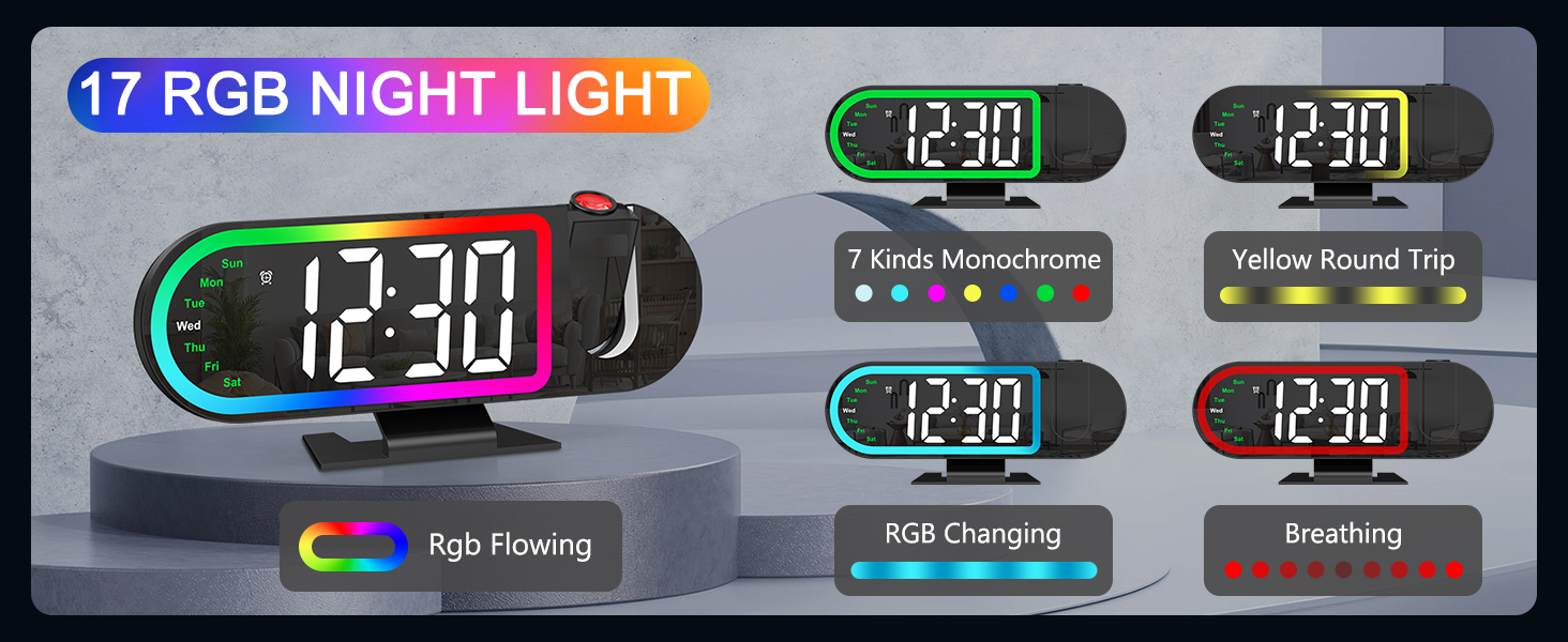 projection clock
