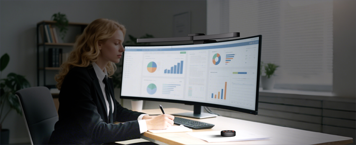 monitor light bar with backlight